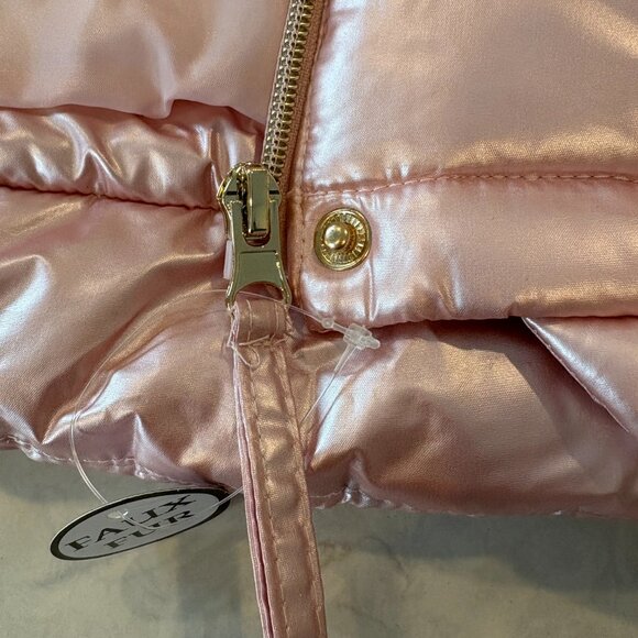 NEW with Tags Girls Rothschild 3T Tailback Metallic Pink Puffer Coat - Picture 5 of 8